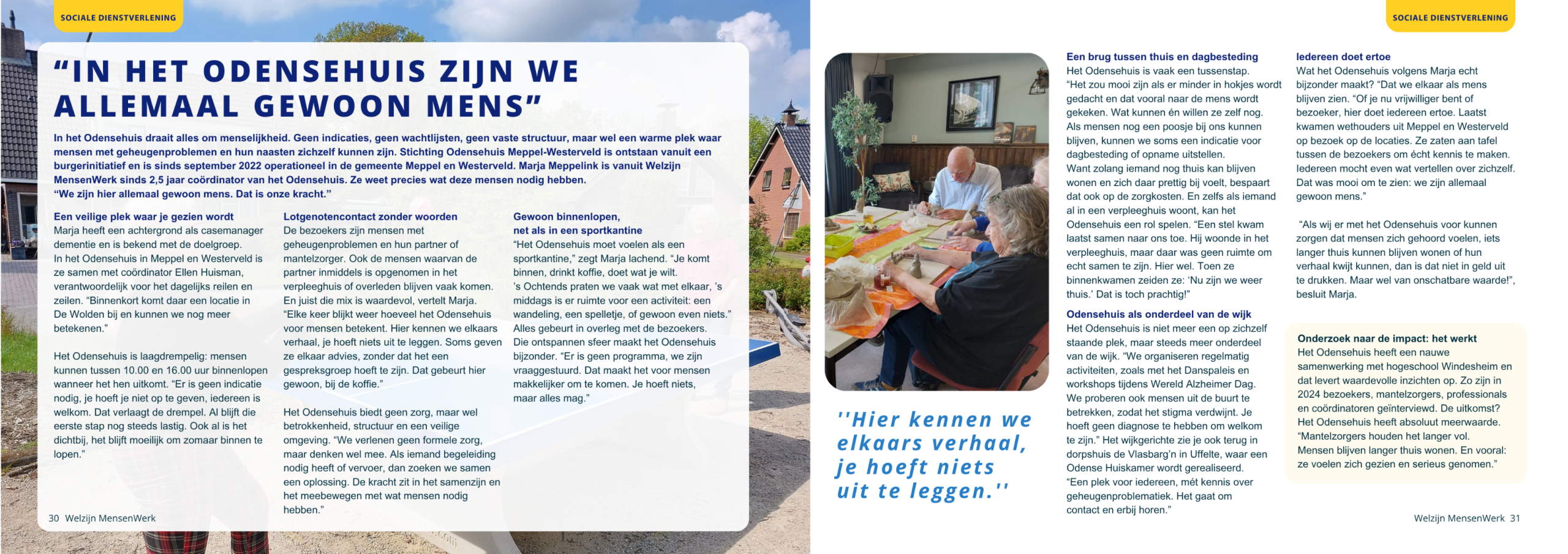 Het Odensehuis Westerveld jaarverslag Welzijn MensenWerk